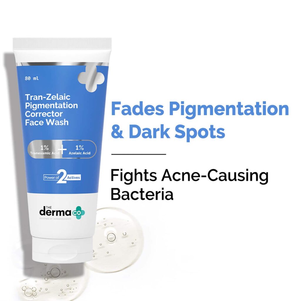 The Derma Co Tran-Zelaic Pigmentation Corrector Face Wash (80 ml) - The Derma Co