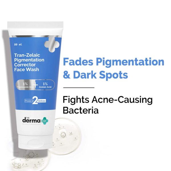 The Derma Co Tran-Zelaic Pigmentation Corrector Face Wash (80 ml) - The Derma Co
