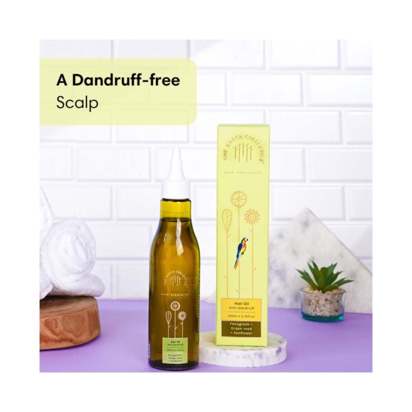 The Earth Collective Anti-Dandruff Hair Oil (200 ml) - The Earth Collective
