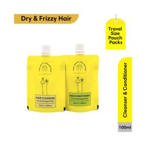 The Earth Collective Cleanser & Conditioner Combo Dry & Damaged Hair Travel Pack (2 Pcs) - The Earth Collective