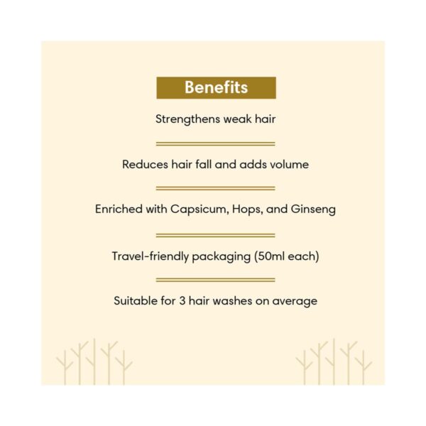 The Earth Collective Cleanser & Conditioner Combo Weak & Thinning Hair Travel Pack (2 Pcs) - The Earth Collective