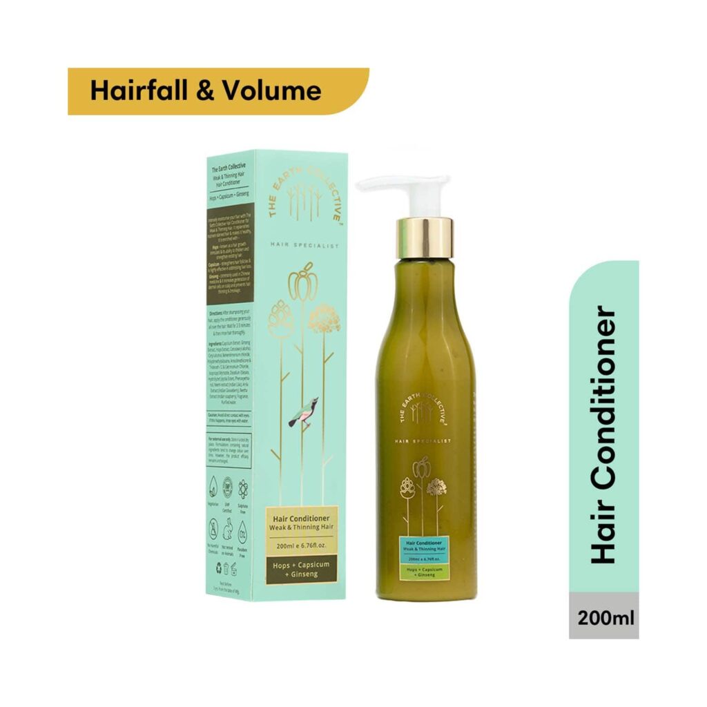 The Earth Collective Hair Conditioner For Weak & Thinning Hair (200 ml) - The Earth Collective