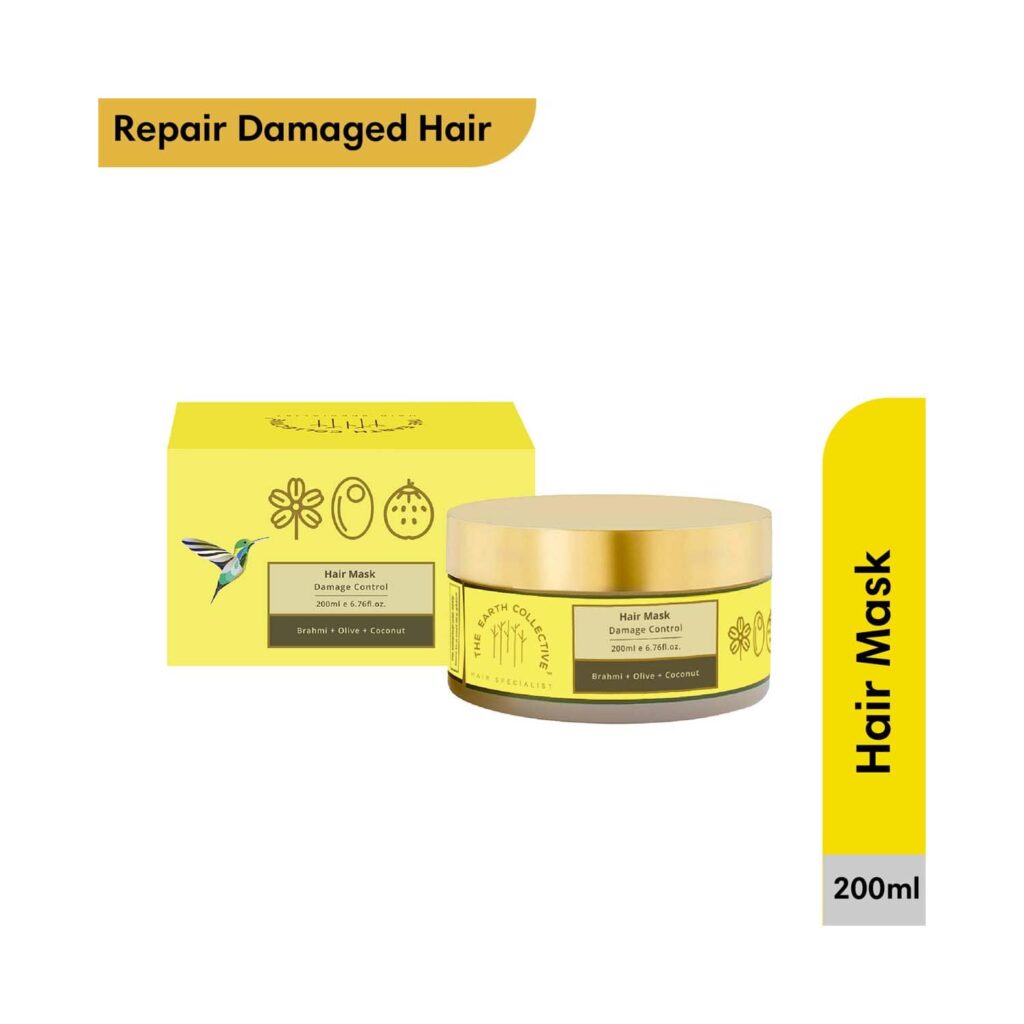 The Earth Collective Hair Mask For Damage Control (200 ml) - The Earth Collective