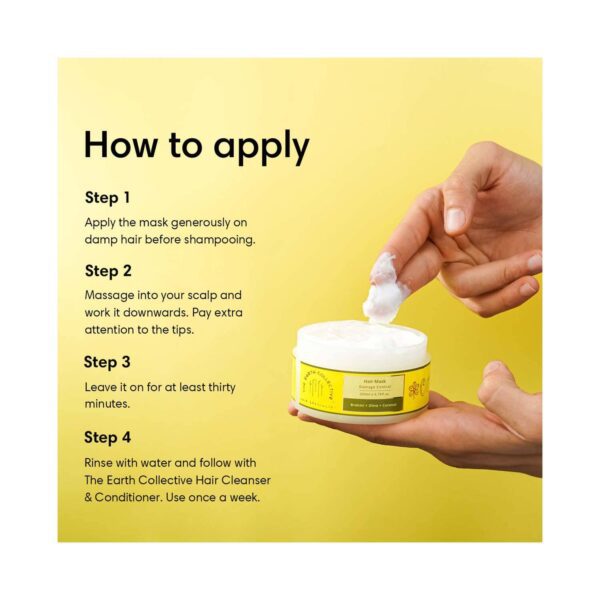 The Earth Collective Hair Mask For Damage Control (200 ml) - The Earth Collective