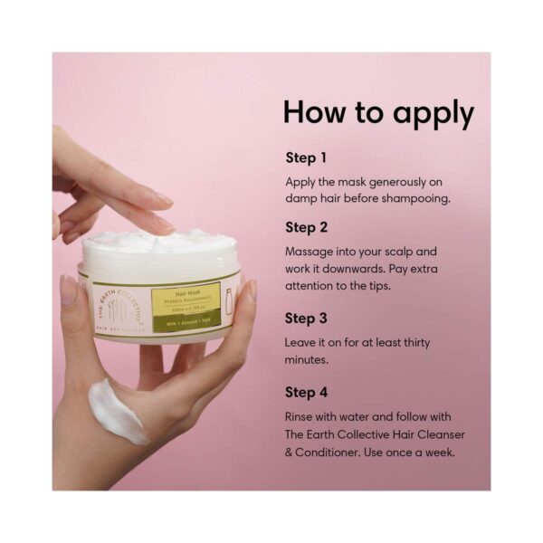 The Earth Collective Hair Mask For Protein Nourishment (200 ml) - The Earth Collective
