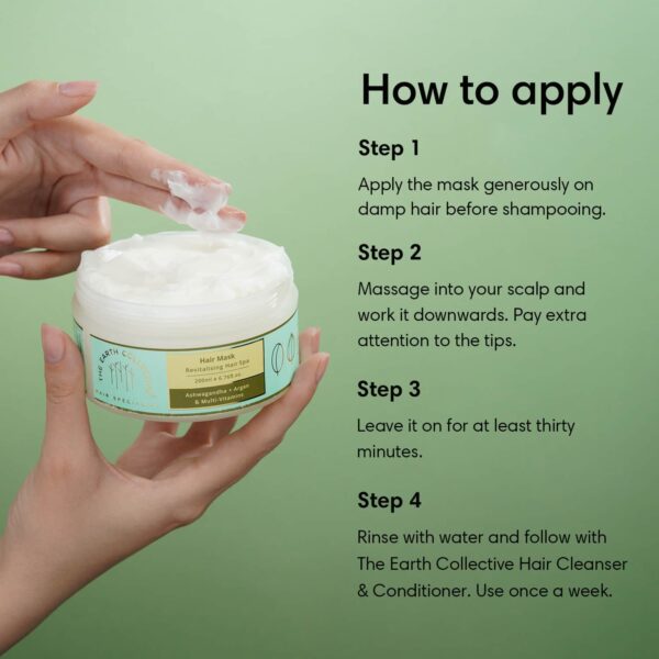 The Earth Collective Hair Mask For Revitalizing Hair Spa (200 ml) - The Earth Collective
