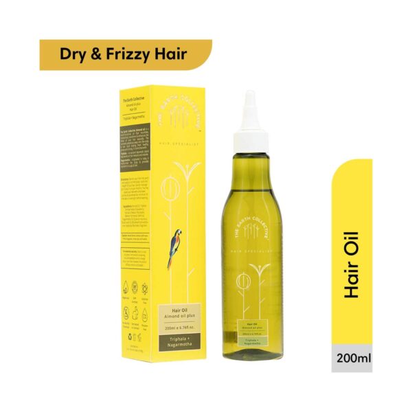 The Earth Collective Hair Oil - Almond Oil Plus (200 ml) - The Earth Collective
