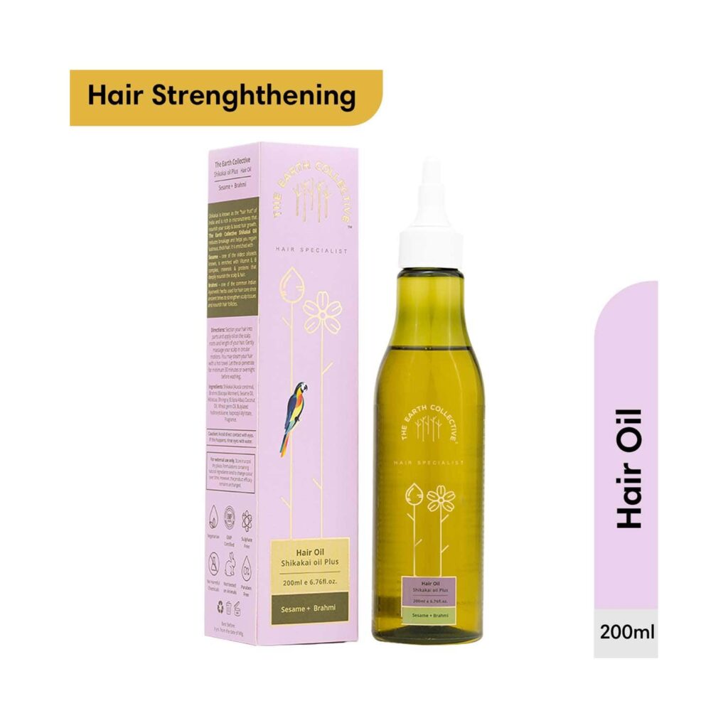 The Earth Collective Hair Oil - Shikakai Oil Plus (200 ml) - The Earth Collective