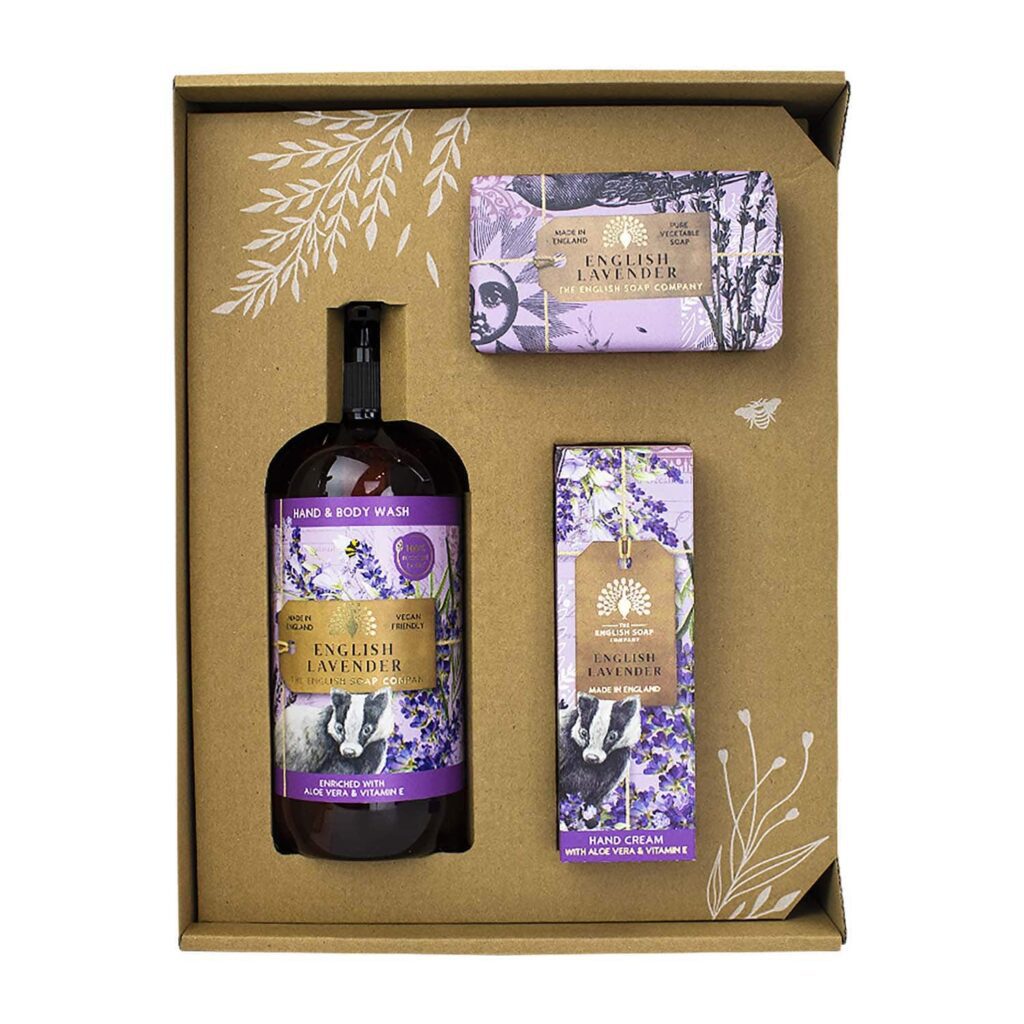 The English Soap Company - Anniversary English Lavender Hand & Body Gift Set (3 Pcs) - The English Soap Company