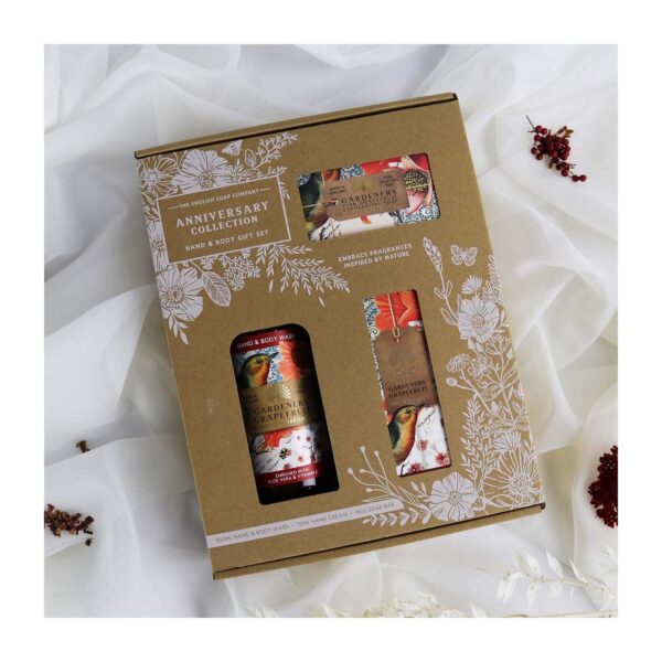 The English Soap Company - Anniversary Gardeners Hand & Body Gift Set (3 Pcs) - The English Soap Company