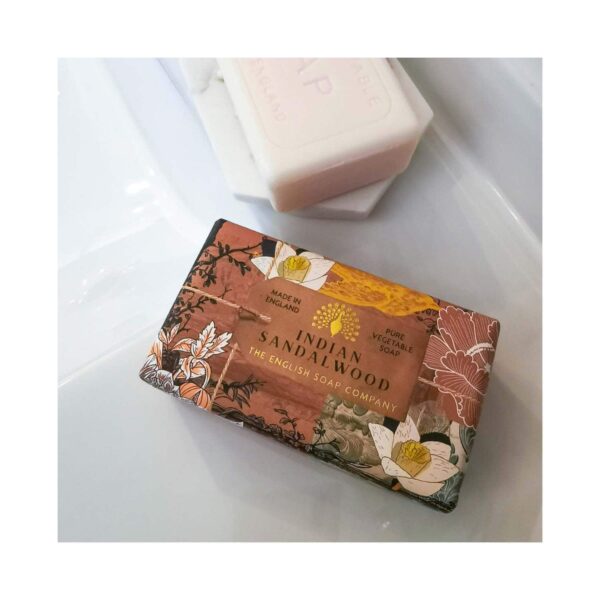 The English Soap Company Anniversary Indian Sandalwood Soap (190g) - The English Soap Company