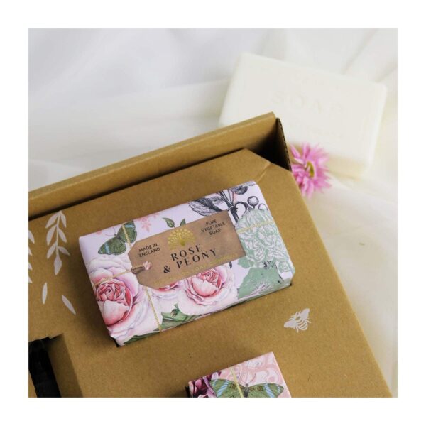 The English Soap Company - Anniversary Rose & Peony Hand & Body Gift Set (3 Pcs) - The English Soap Company