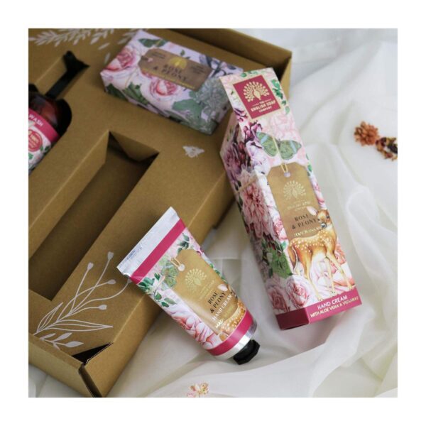The English Soap Company - Anniversary Rose & Peony Hand & Body Gift Set (3 Pcs) - The English Soap Company