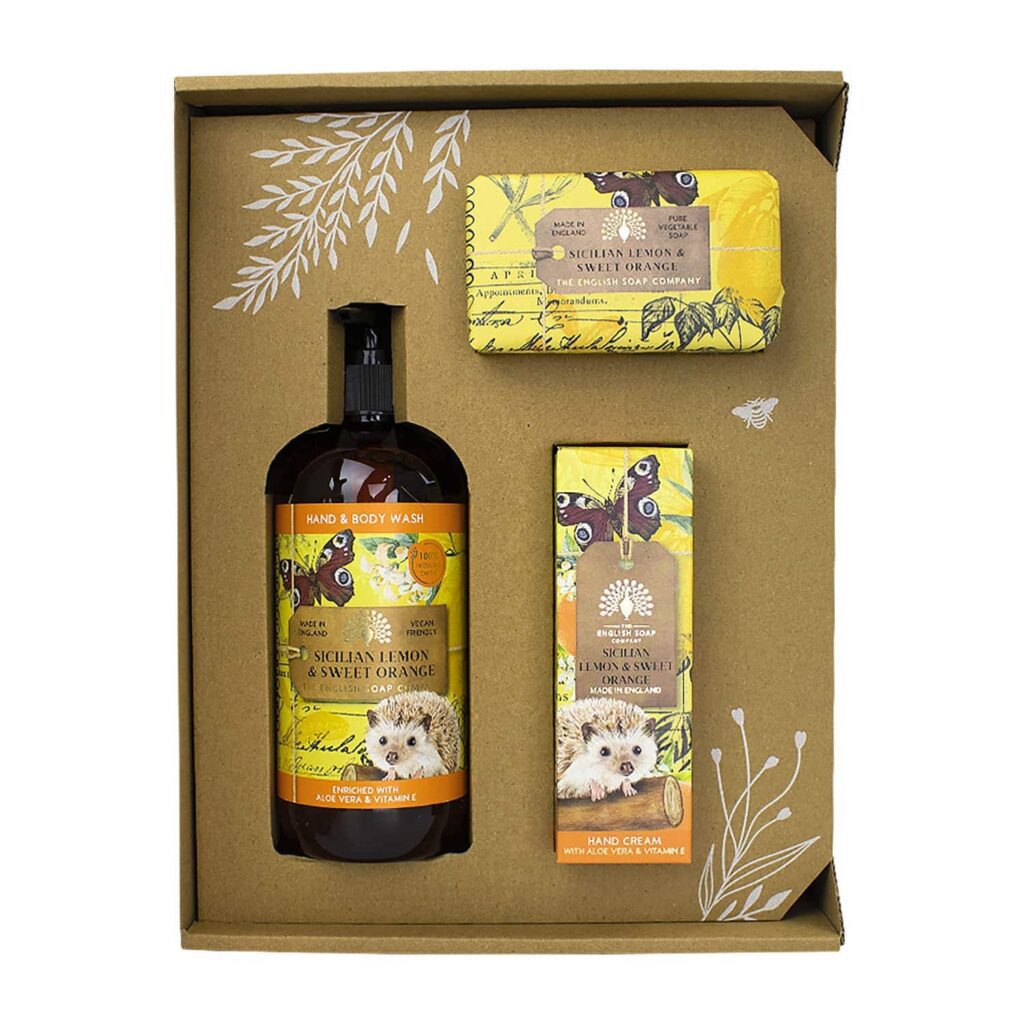 The English Soap Company - Anniversary Sicilian Lemon & Sweet Orange Hand & Body Gift Set (3 Pcs) - The English Soap Company