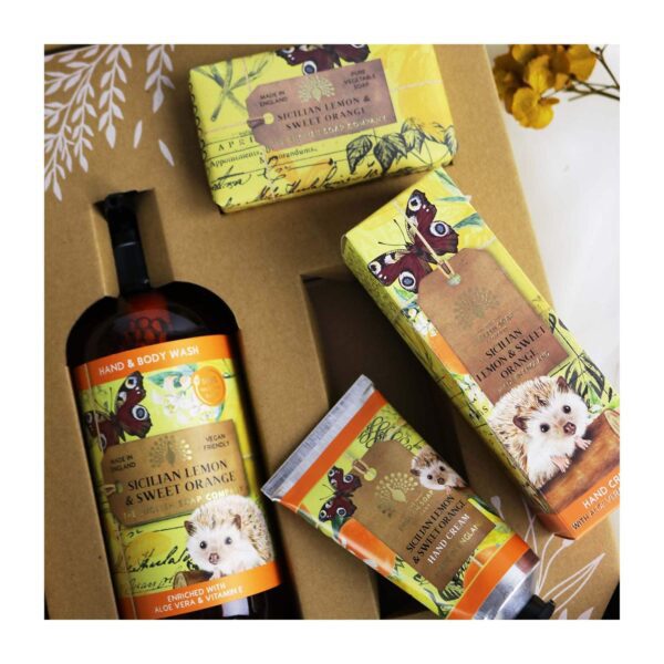 The English Soap Company - Anniversary Sicilian Lemon & Sweet Orange Hand & Body Gift Set (3 Pcs) - The English Soap Company