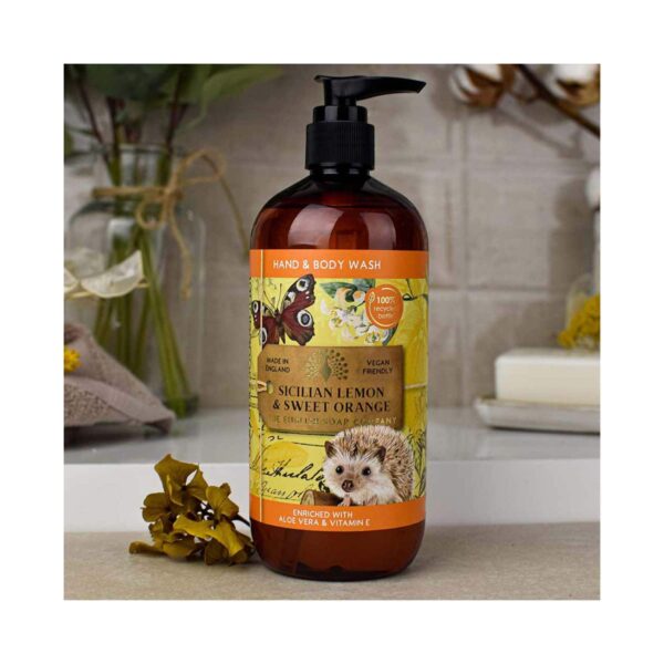 The English Soap Company Anniversary Sicilian Lemon & Sweet Orange Hand & Body Wash (500ml) - The English Soap Company