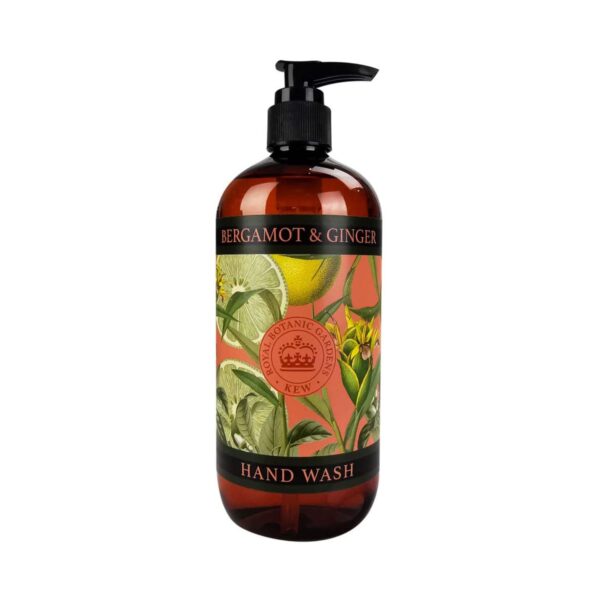 The English Soap Company Royal Botanic Gardens Kew Bergamot & Ginger Hand Wash (500ml) - The English Soap Company