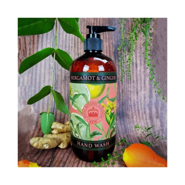 The English Soap Company Royal Botanic Gardens Kew Bergamot & Ginger Hand Wash (500ml) - The English Soap Company