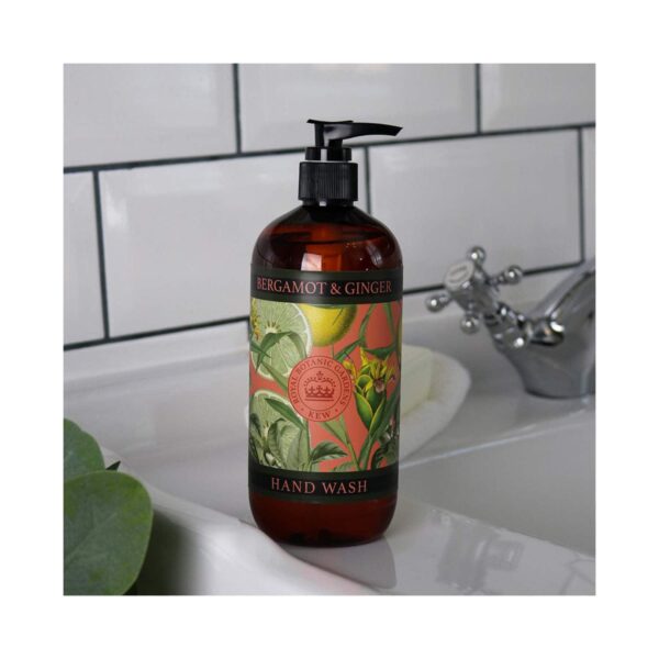 The English Soap Company Royal Botanic Gardens Kew Bergamot & Ginger Hand Wash (500ml) - The English Soap Company