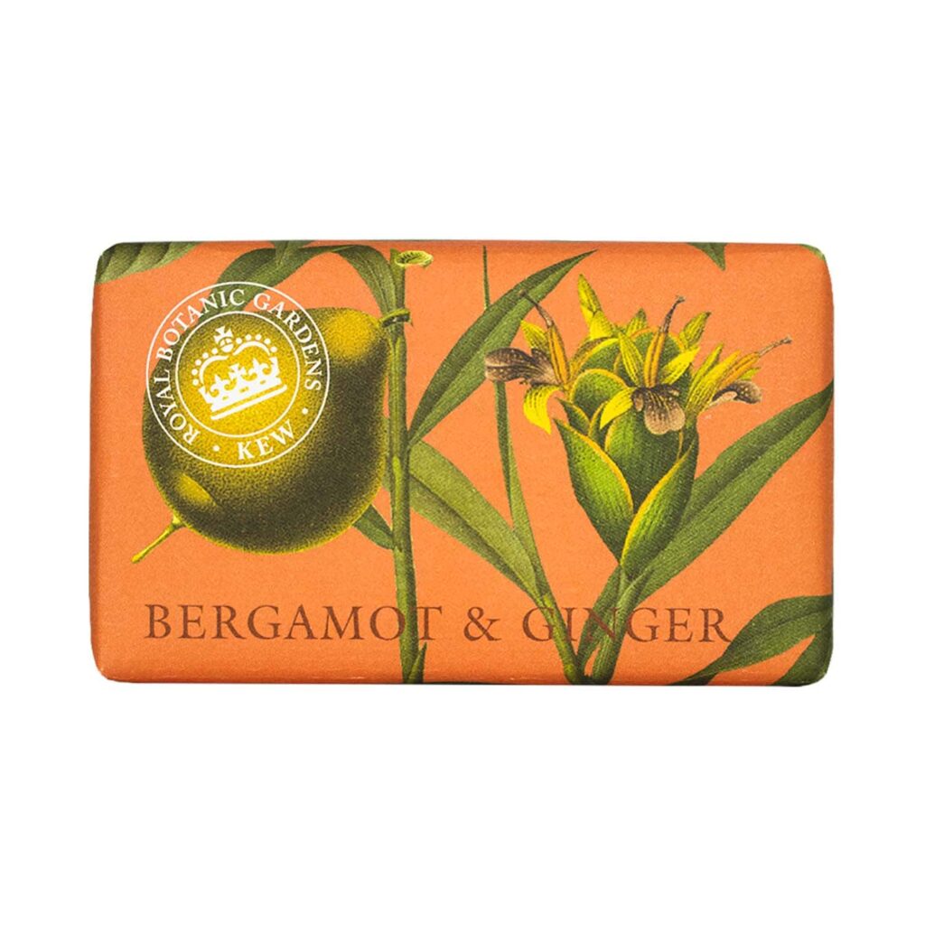 The English Soap Company Royal Botanic Gardens Kew Bergamot & Ginger Soap (240g) - The English Soap Company