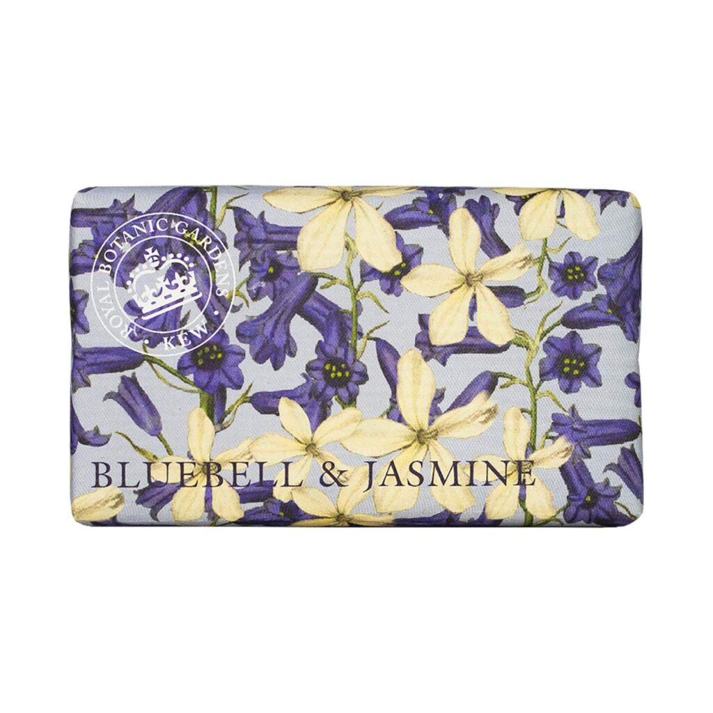 The English Soap Company Royal Botanic Gardens Kew Bluebell & Jasmine Soap (240g) - The English Soap Company