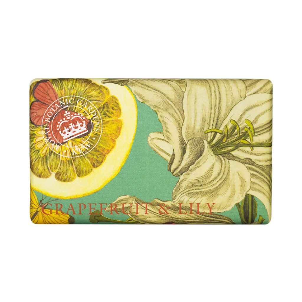 The English Soap Company Royal Botanic Gardens Kew Grapefruit & Lily Soap (240g) - The English Soap Company