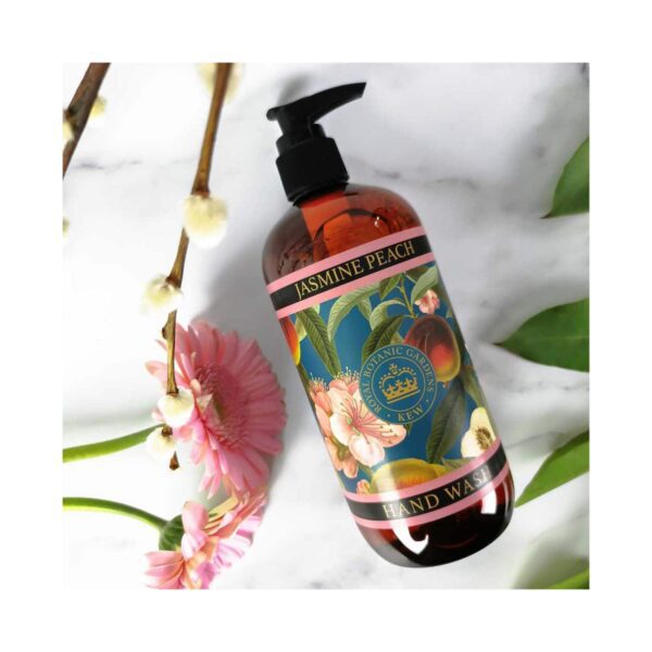 The English Soap Company Royal Botanic Gardens Kew Jasmine Peach Hand Wash (500ml) - The English Soap Company