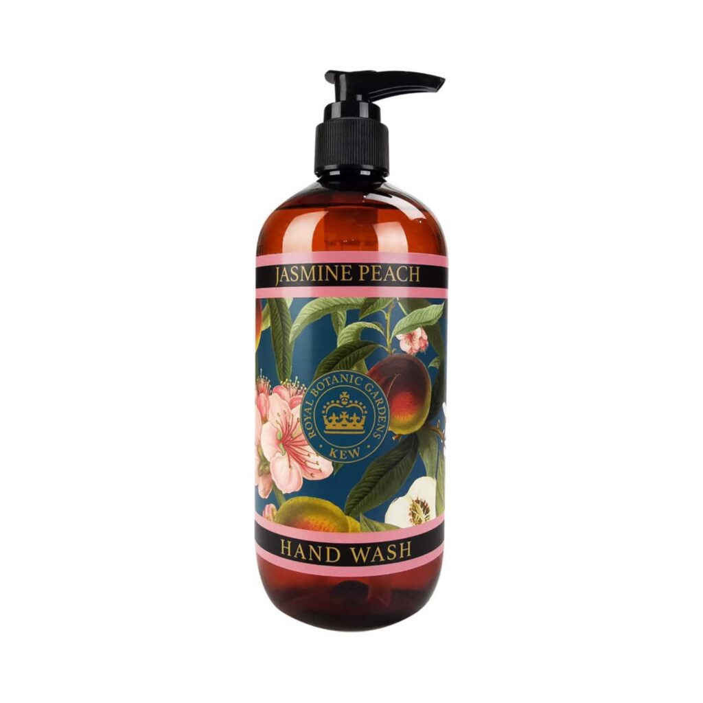 The English Soap Company Royal Botanic Gardens Kew Jasmine Peach Hand Wash (500ml) - The English Soap Company
