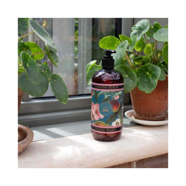 The English Soap Company Royal Botanic Gardens Kew Jasmine Peach Hand Wash (500ml) - The English Soap Company