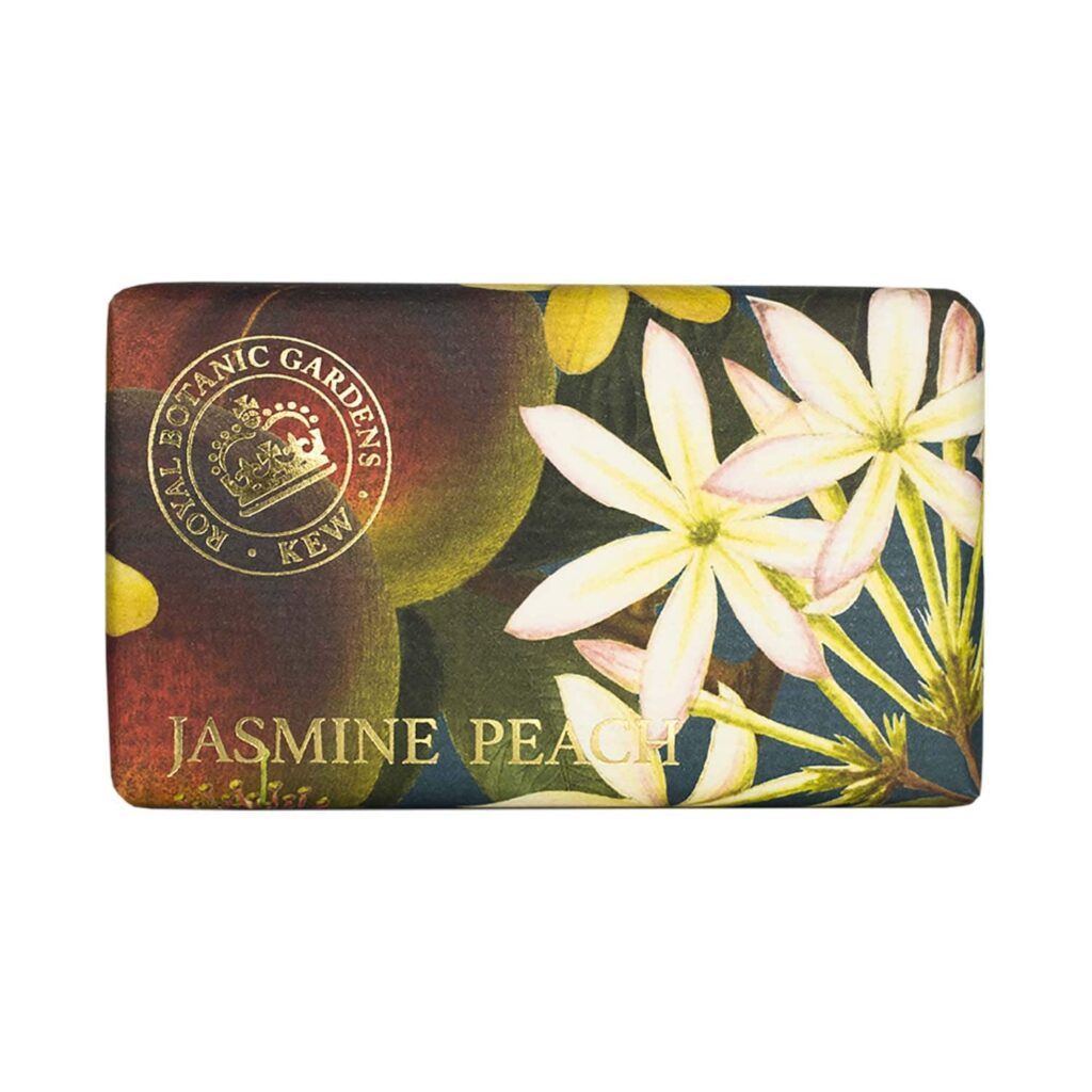 The English Soap Company Royal Botanic Gardens Kew Jasmine Peach Soap (240g) - The English Soap Company