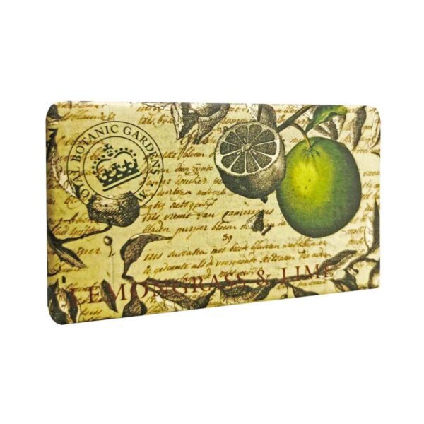The English Soap Company Royal Botanic Gardens Kew Lemongrass & Lime Soap (240g) - The English Soap Company