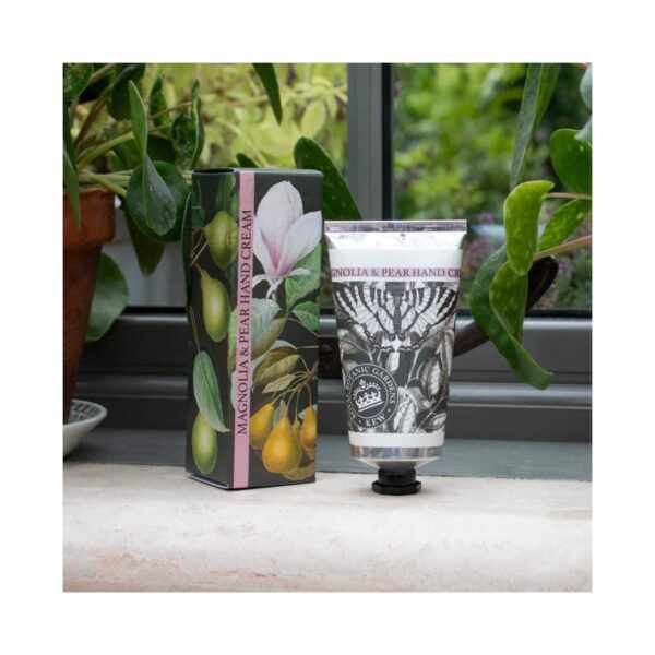 The English Soap Company Royal Botanic Gardens Kew Magnolia & Pear Hand Cream (75ml) - The English Soap Company