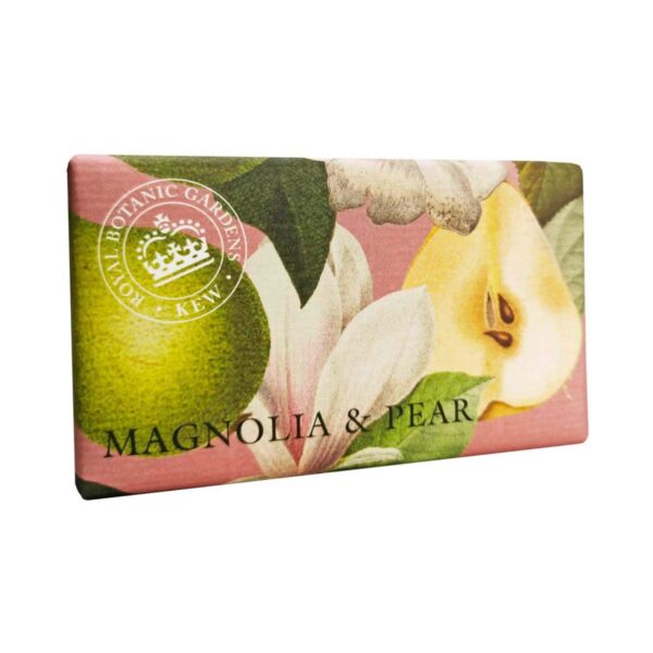The English Soap Company Royal Botanic Gardens Kew Magnolia & Pear Soap (240g) - The English Soap Company