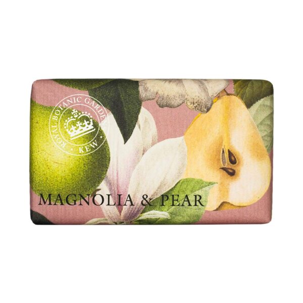 The English Soap Company Royal Botanic Gardens Kew Magnolia & Pear Soap (240g) - The English Soap Company