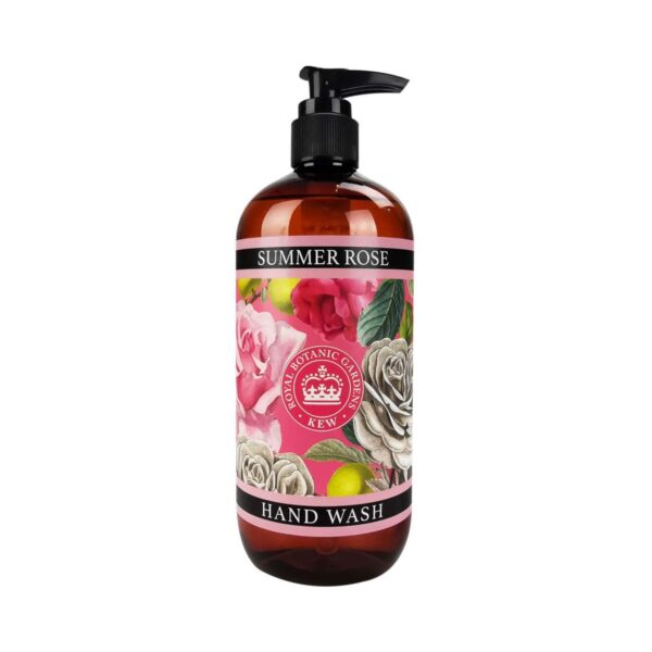 The English Soap Company Royal Botanic Gardens Kew Summer Rose Hand Wash (500ml) - The English Soap Company