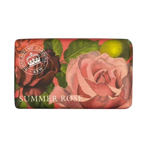The English Soap Company Royal Botanic Gardens Kew Summer Rose Soap (240g) - The English Soap Company