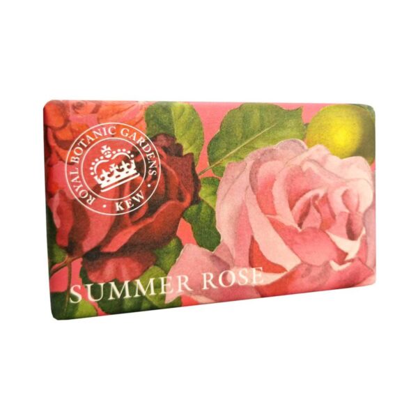 The English Soap Company Royal Botanic Gardens Kew Summer Rose Soap (240g) - The English Soap Company