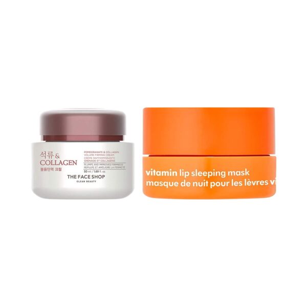The Face Shop Anti-aging & Nourishing Duo - Volume Lifting Cream + Lip Sleeping Mask - The Face Shop