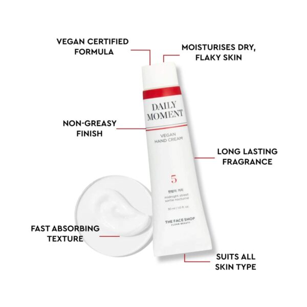 The Face Shop Daily Moment 05 Midnight Street Vegan Hand Cream (30ml) - The Face Shop
