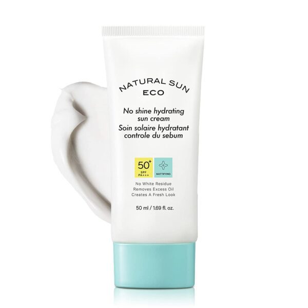 The Face Shop No Shine Hydrating Sunscreen SPF 50+ PA++++ with UVA/B protection, No White Cast, Water Resistant, Removes Excess Oil, Made in Korea 50ML