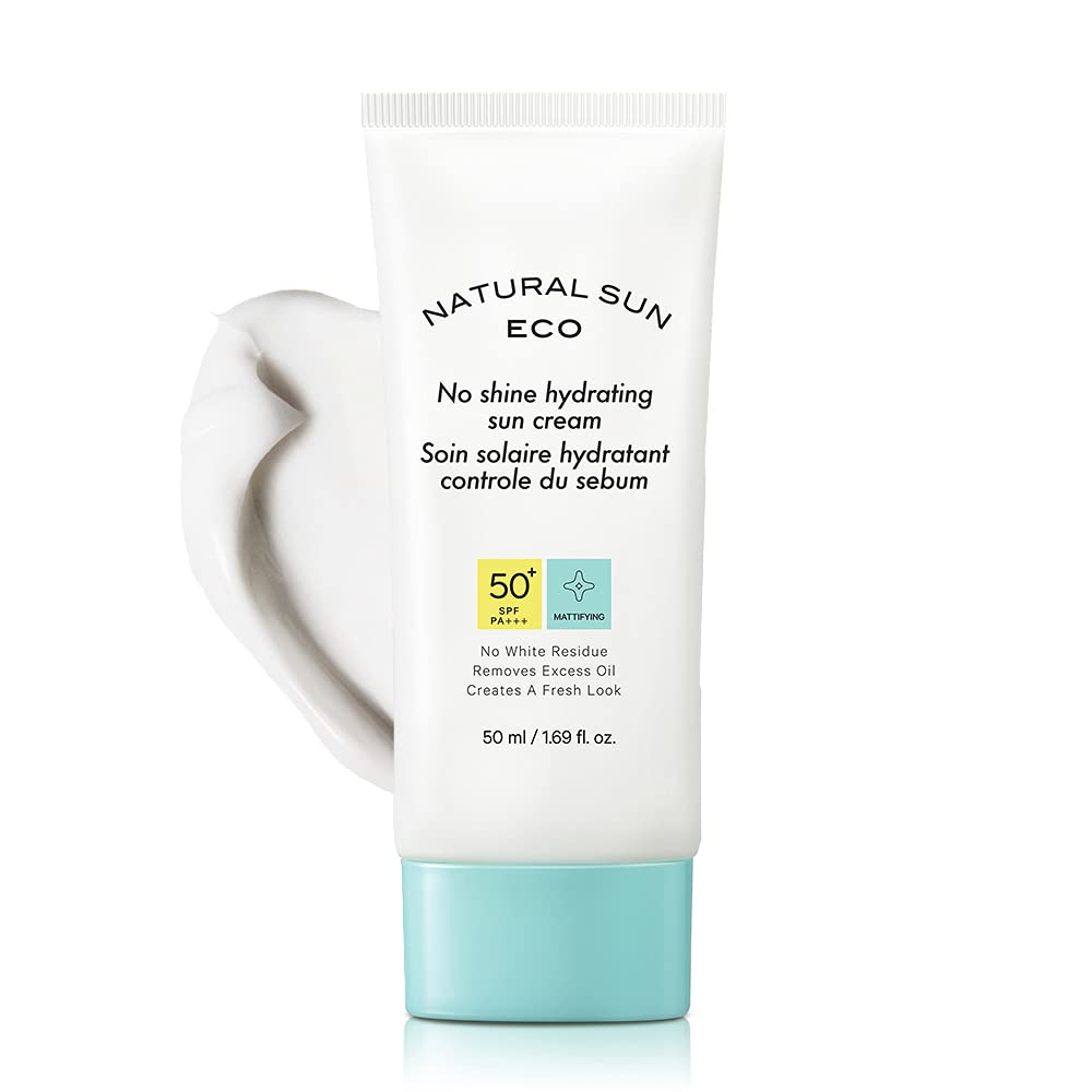 The Face Shop No Shine Hydrating Sunscreen SPF 50+ PA++++ with UVA/B protection, No White Cast, Water Resistant, Removes Excess Oil, Made in Korea 50ML