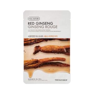 The Face Shop Real Nature Red Ginseng Face Sheet Mask (20g) - The Face Shop