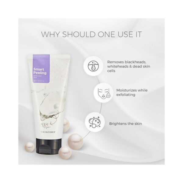 The Face Shop Smart Peeling White Jewel Scrub (120ml) - The Face Shop