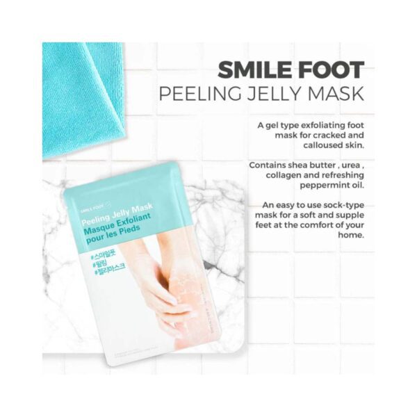 The Face Shop Smile Foot Peeling Jelly Mask (40ml) - The Face Shop