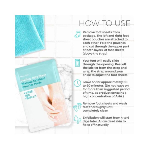 The Face Shop Smile Foot Peeling Jelly Mask (40ml) - The Face Shop