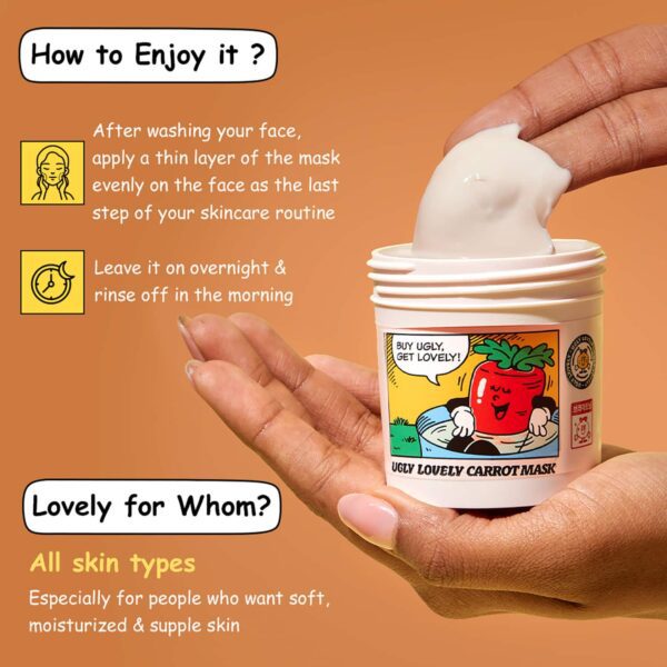 The Face Shop Ugly Lovely Carrot Sleeping Mask (100 ml) - The Face Shop