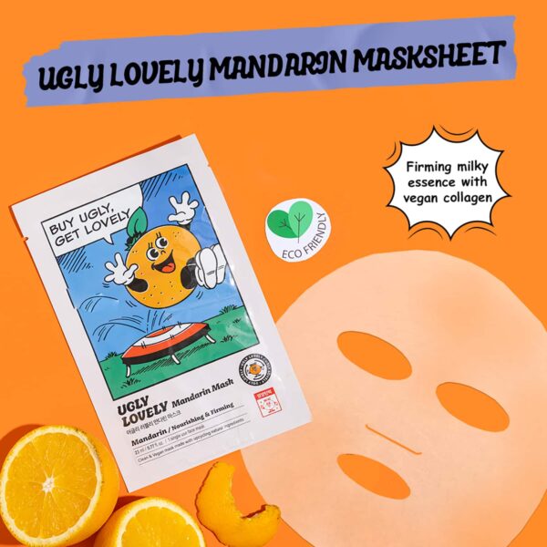 The Face Shop Ugly Lovely Mandarin Masksheet (23 ml) - The Face Shop