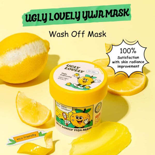The Face Shop Ugly Lovely Yuja Wash Off Mask (100 ml) - The Face Shop