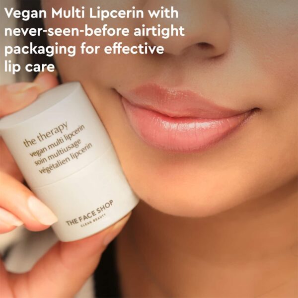 The Face Shop Vegan All-in-one Protect + Moisturize Duo - Lipcerin and Serum Sunscreen - The Face Shop