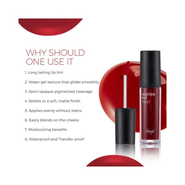 The Face Shop Water Fit Lip Tint - Red Signal (5g) - The Face Shop